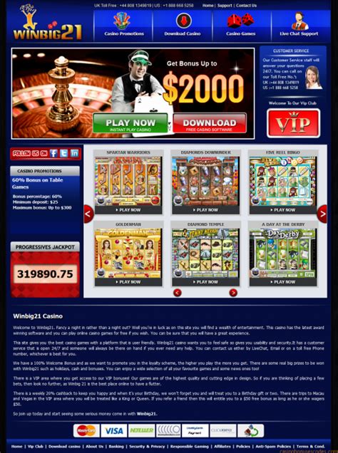  win big 21 casino mobile